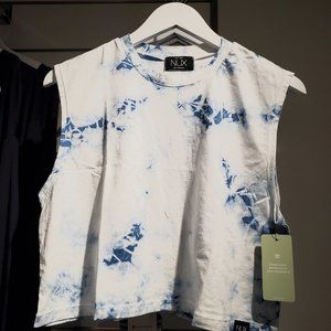 Nux Blue/White Tie Dye Tank